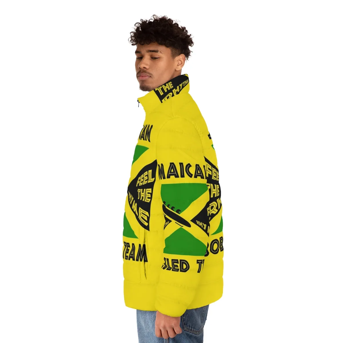 90s Vintage Jamaican Bobsled Team Puffer Jacket | Cool Runnings Inspired