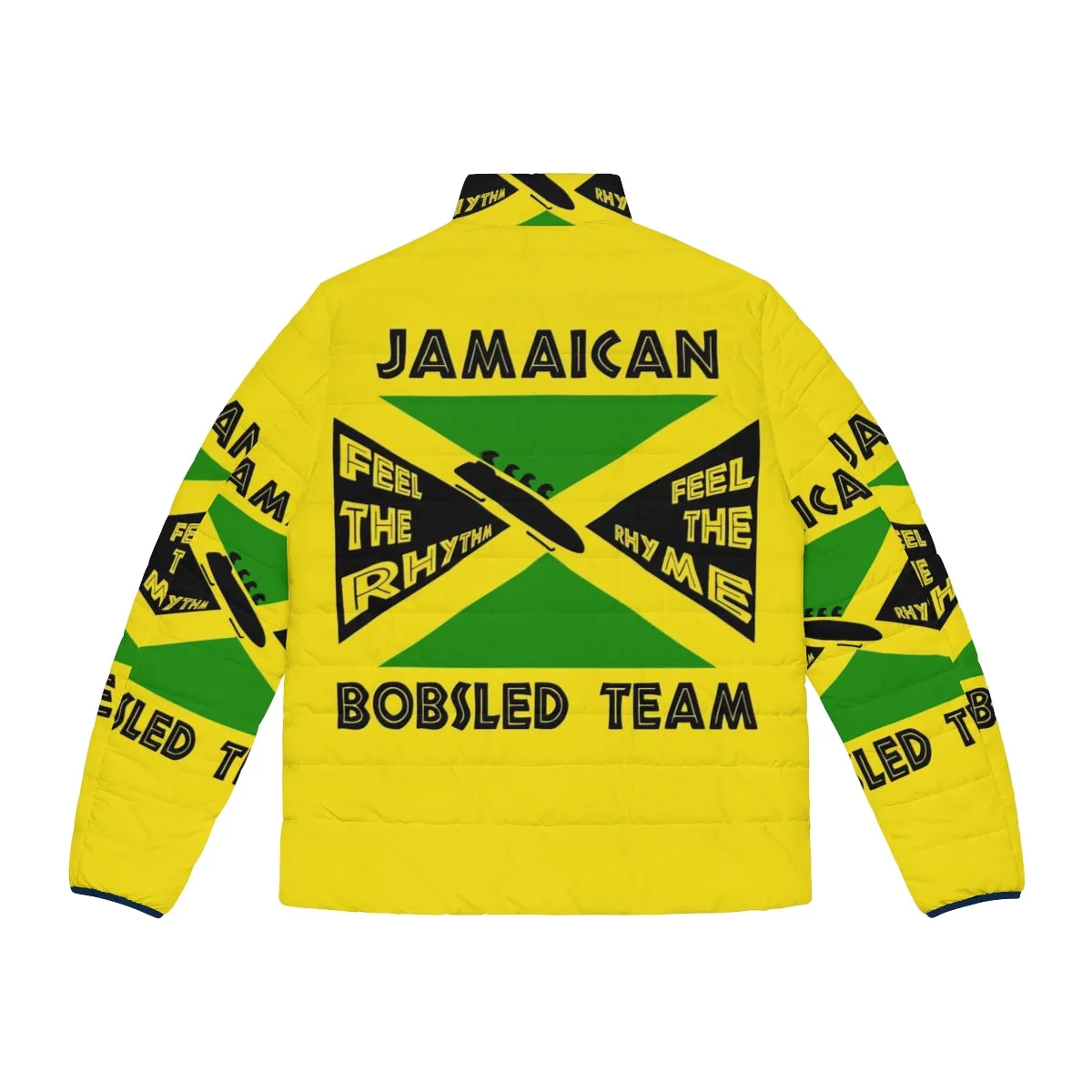 90s Vintage Jamaican Bobsled Team Puffer Jacket | Cool Runnings Inspired