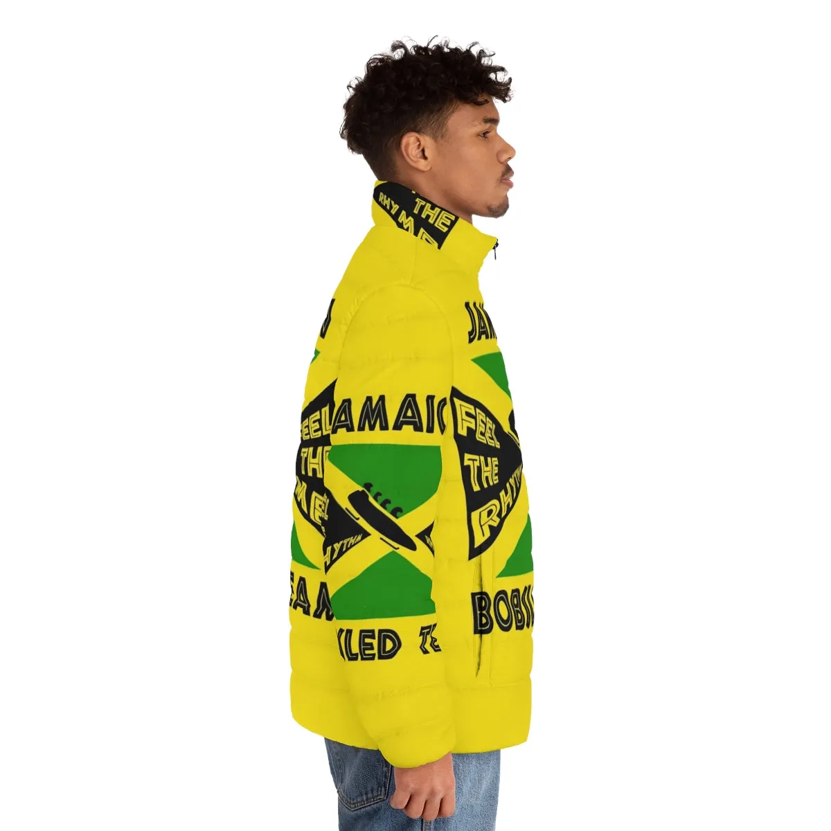 90s Vintage Jamaican Bobsled Team Puffer Jacket | Cool Runnings Inspired