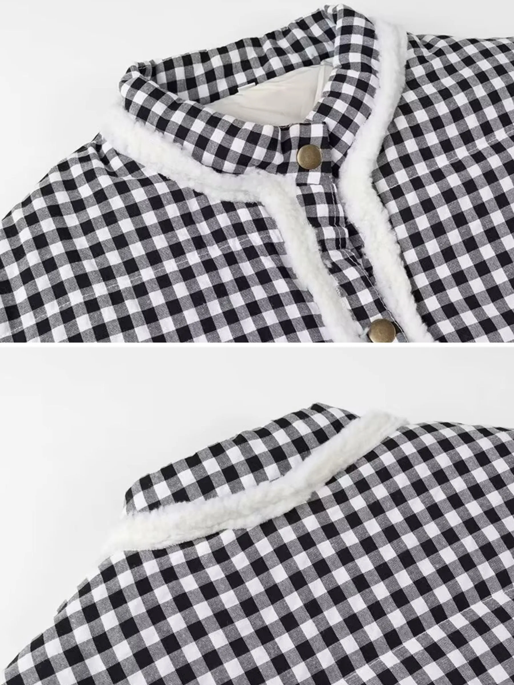 Amabel Gingham Heart Patch Jacket