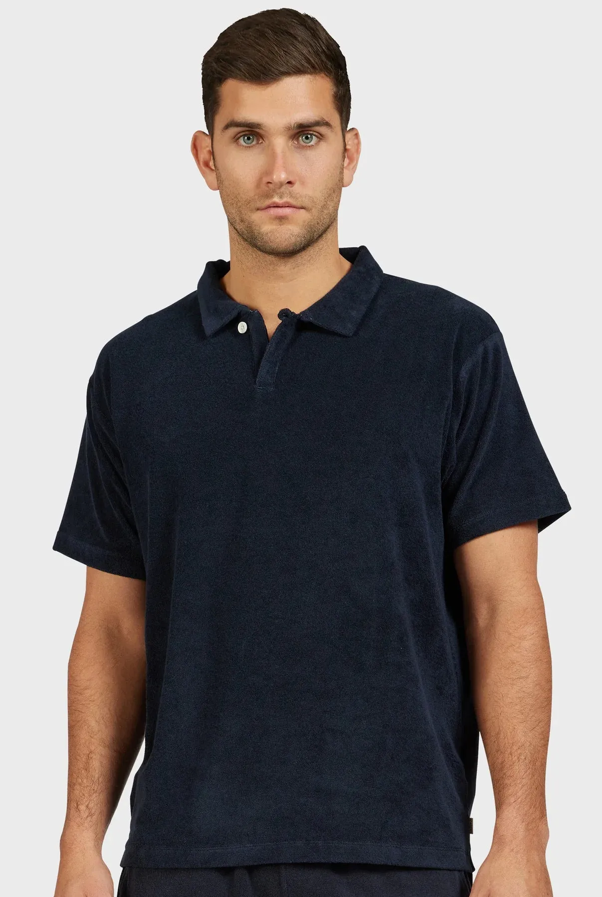 Bond Terry Polo in Navy