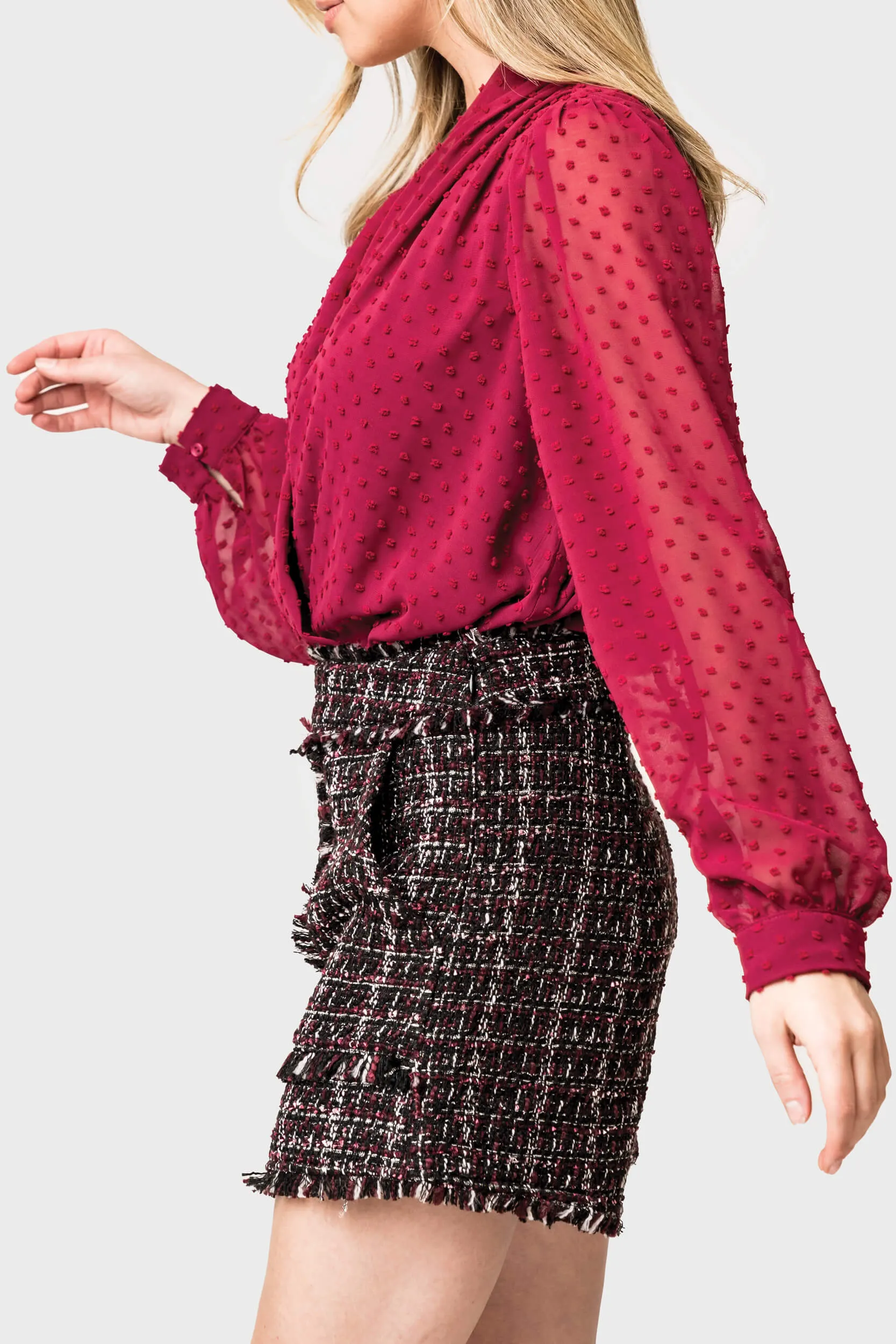 Boucle Short with Patch Pocket