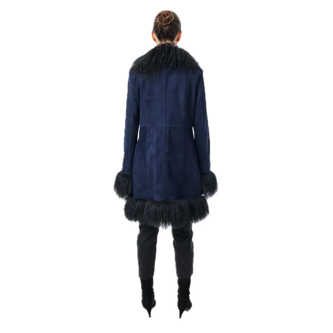 Dorothy Suede Midi Coat