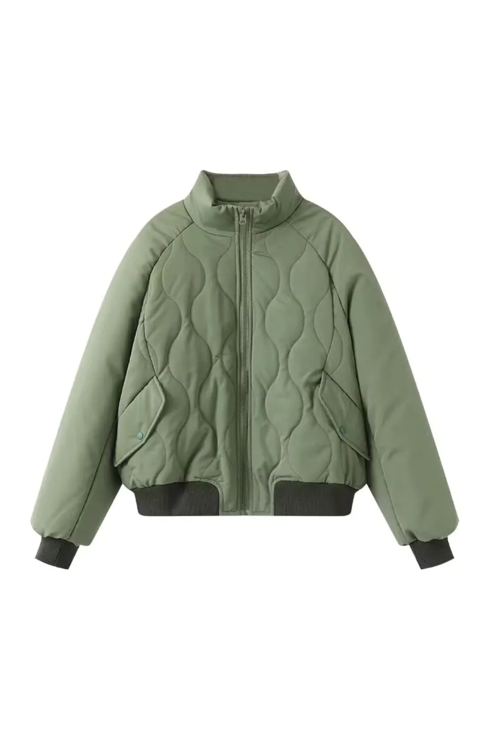 'Eliza' Aviator-Inspired Puffer Jacket（4 color）