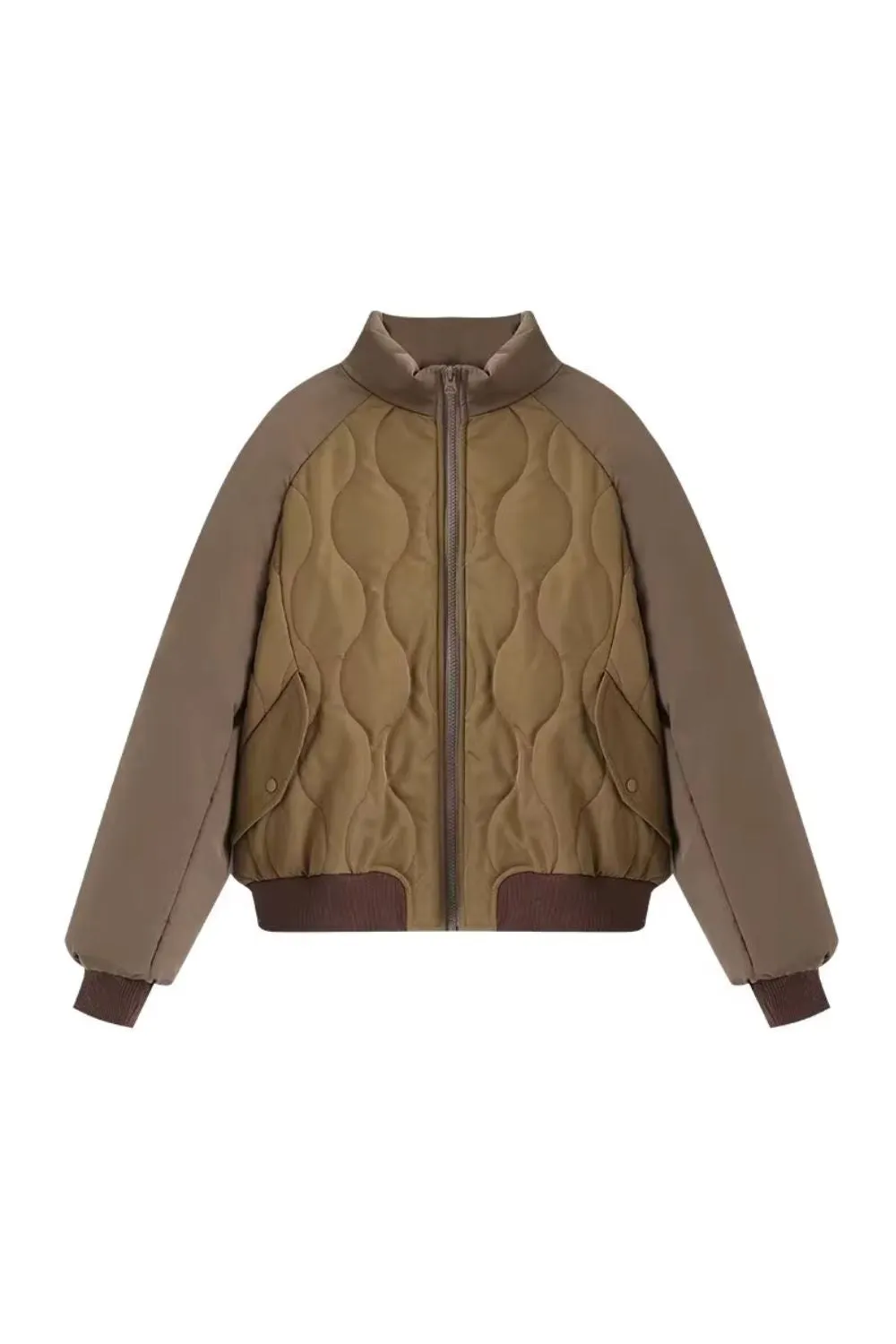 'Eliza' Aviator-Inspired Puffer Jacket（4 color）