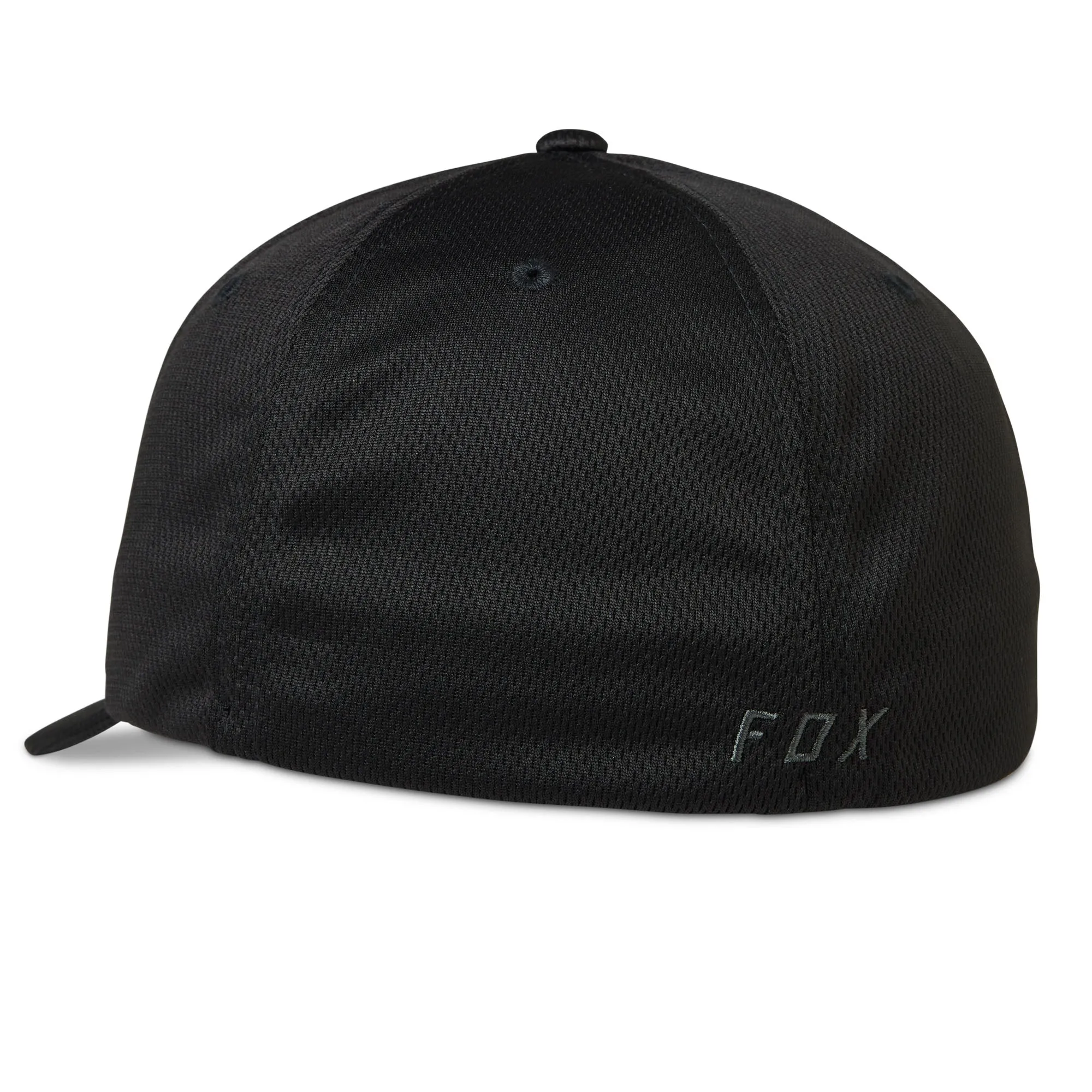 Fox Racing  Mens Lithotype FlexFit 2.0 Hat Baseball Cap Curved Black Charcoal