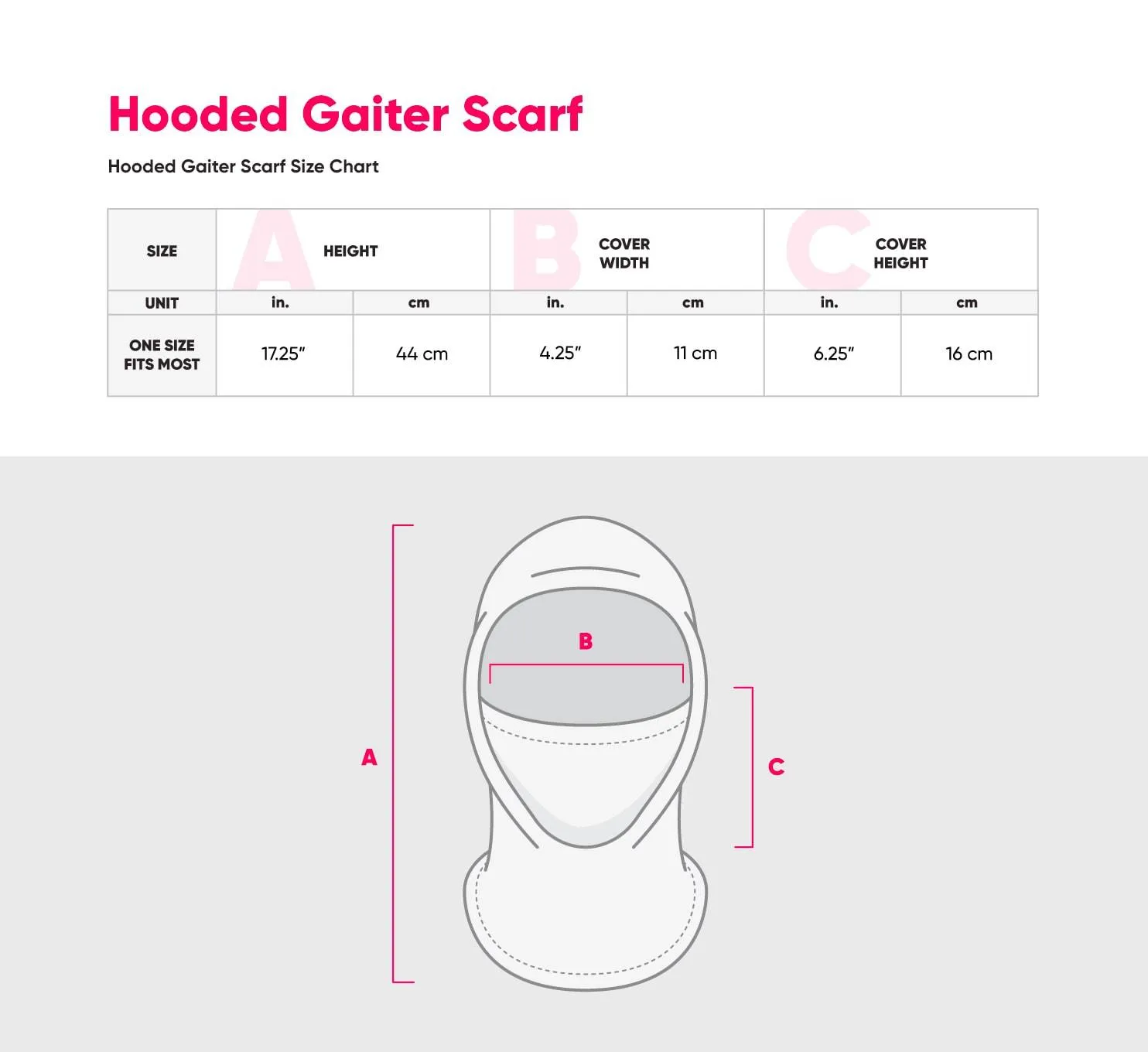 Georgia Bulldogs NCAA Heather Grey Big Logo Hooded Gaiter