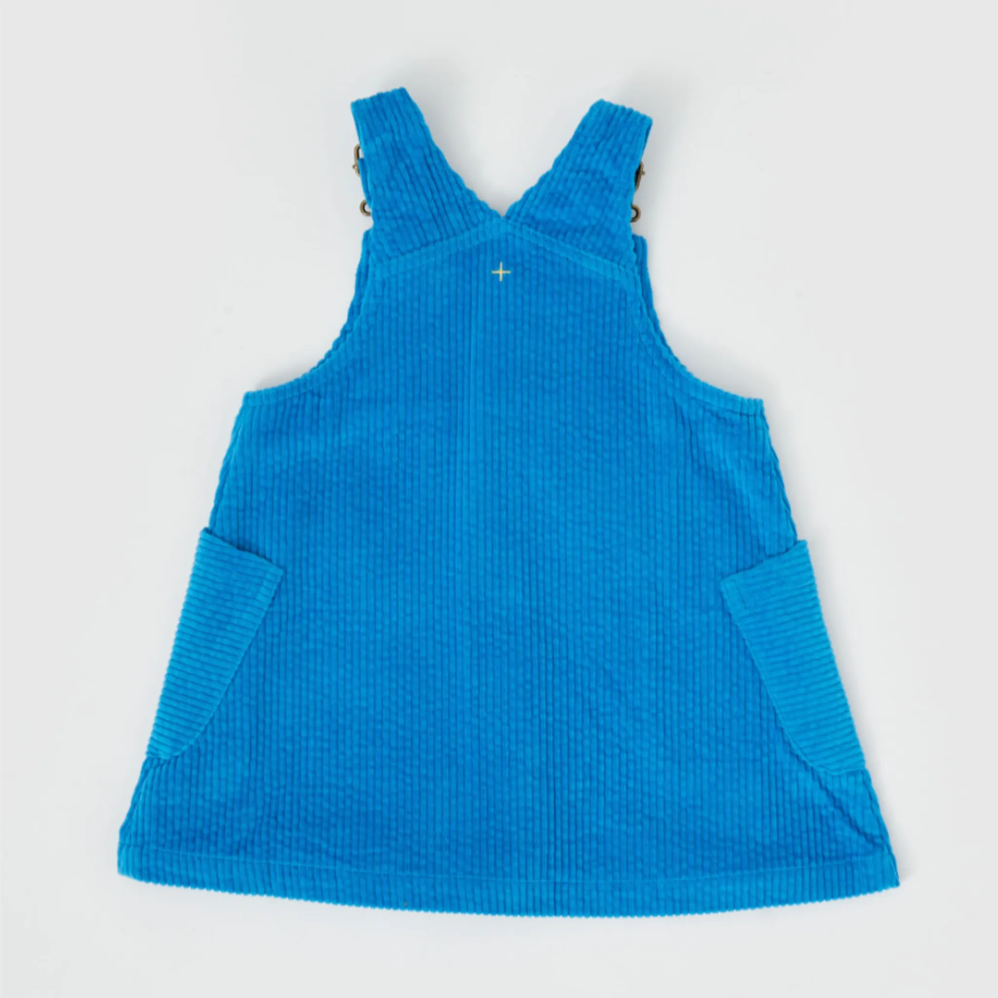 Goldie   Ace - Polly Corduroy Pinafore Dress - Lake