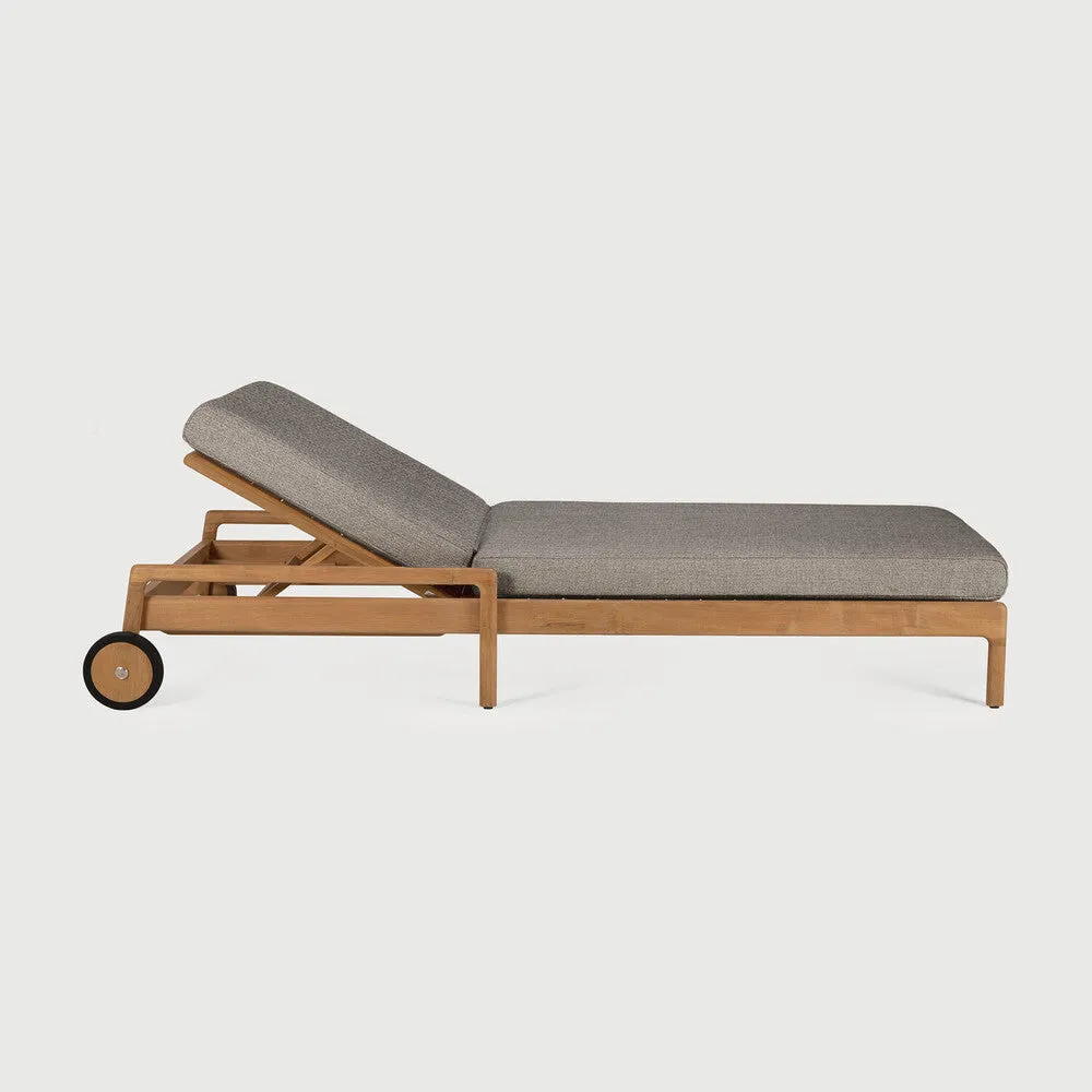 Jack Outdoor Adjustable Lounger - Teak Mocha