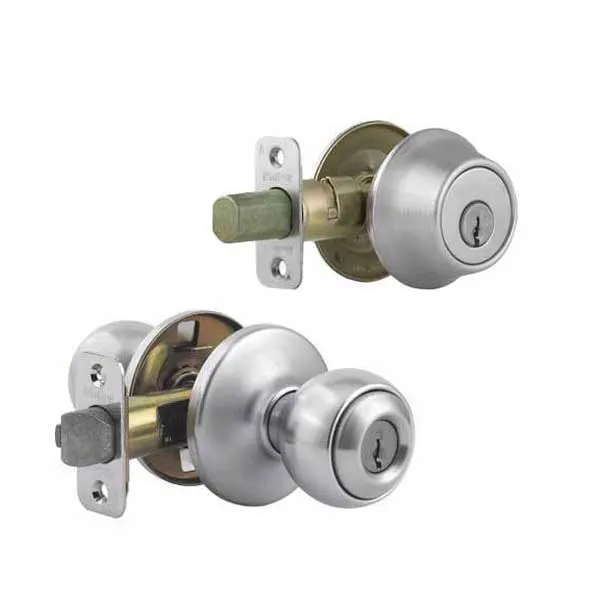 Kwikset - 690P - Polo Combo Lockset - Knob & Deadbolt  - Satin Nickel - Entrance - Grade 3