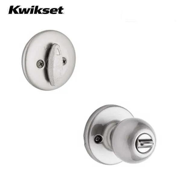 Kwikset - 690P - Polo Combo Lockset - Knob & Deadbolt  - Satin Nickel - Entrance - Grade 3