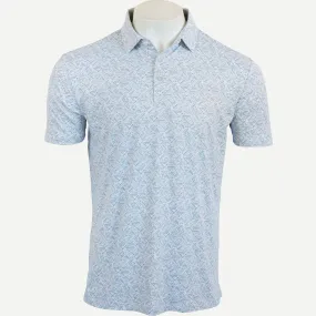 Longboard Polo - White/Dusty Blue/Lotus