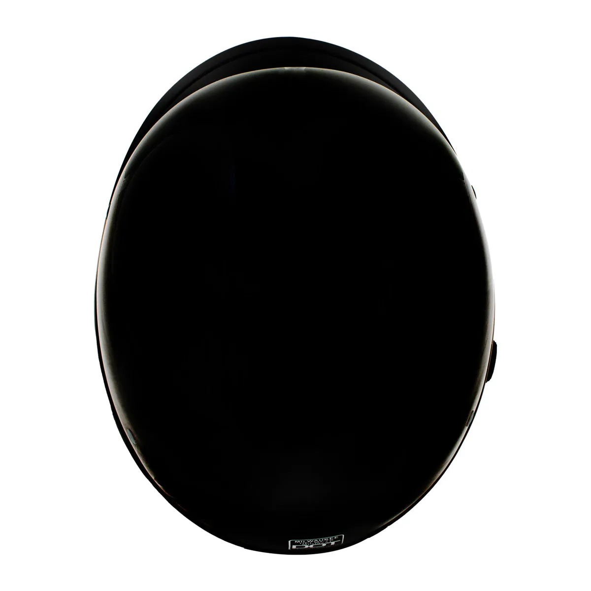 Milwaukee Helmets MPH9751DOT 'Polo Style' DOT Gloss Black Motorcycle