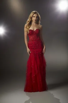 Morilee Fit and Flare Prom Dress 48027