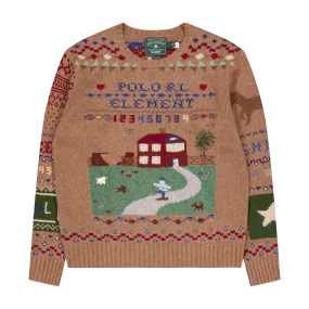 Polo x Element Wool Sweater Brown Multi