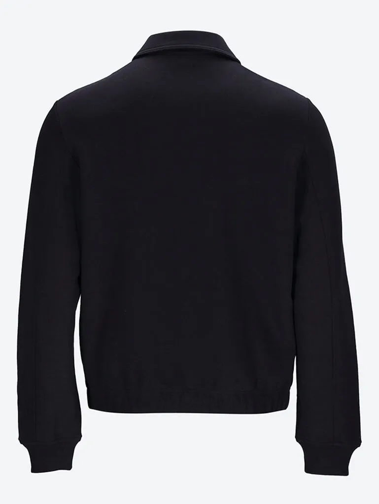 Regular fit retro zip front long sl