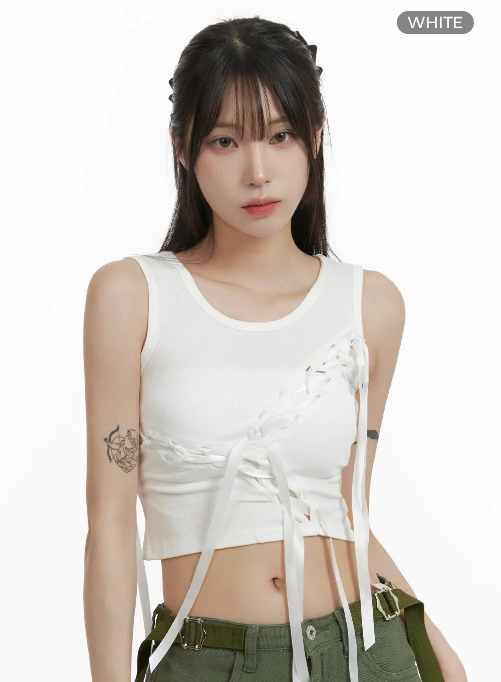 Ribbon Bliss Sleeveless Top OA426