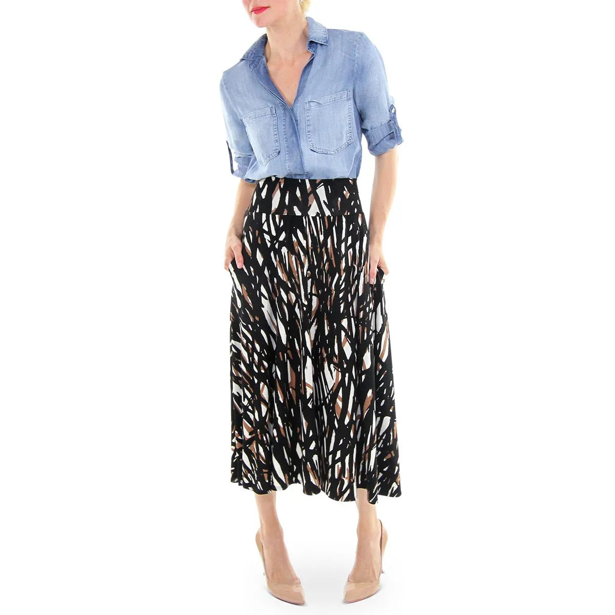 Split Back Button Down - Arctic Blue