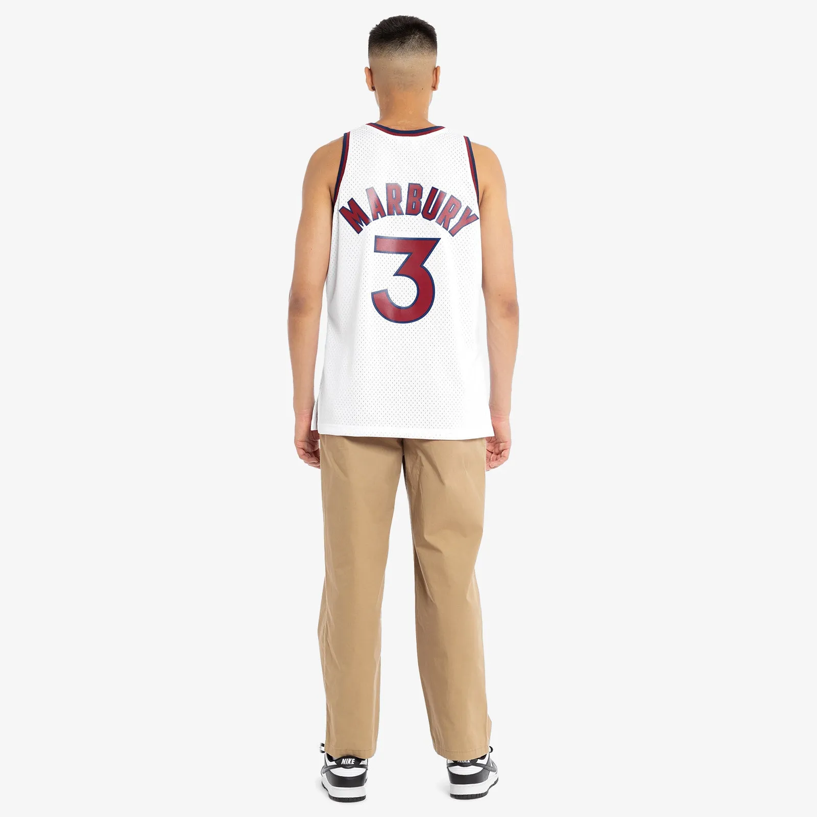 Stephon Marbury New York Knicks 04-05 HWC Swingman Jersey - White