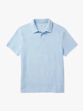 The Ravello Terry Polo | Light Blue