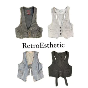 Vintage Denim Vest (DR-054)