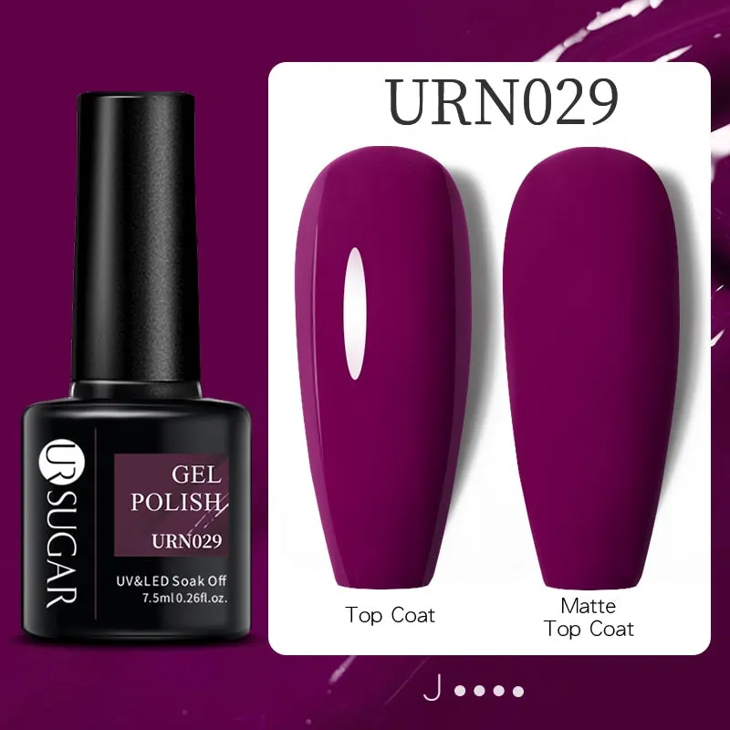 Wenkouban  Thermal Color-Chaging Gel Nail Polish Temperature 3 Colors Change Matte Top Coat Dark Brown Soak Off UV Gel Varnish
