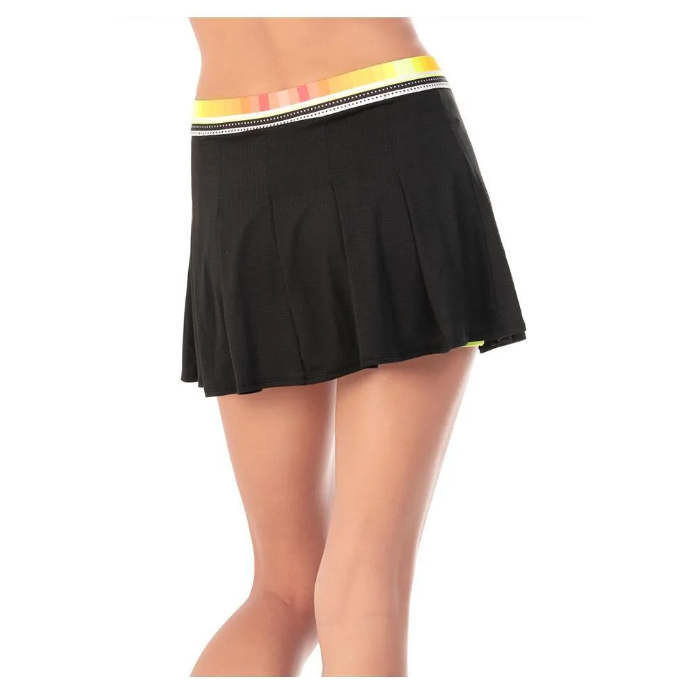 Women's Sunset Glow Tennis Skort Black